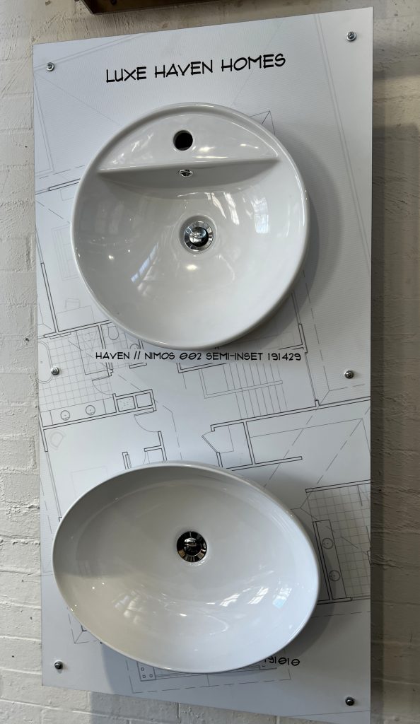Lux Haven basin wall display