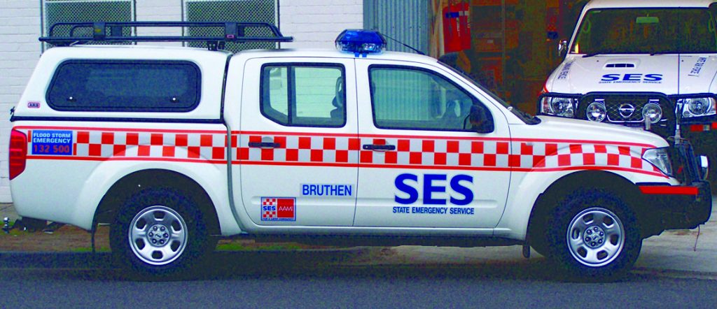 SES Ute 2 vehicle marking