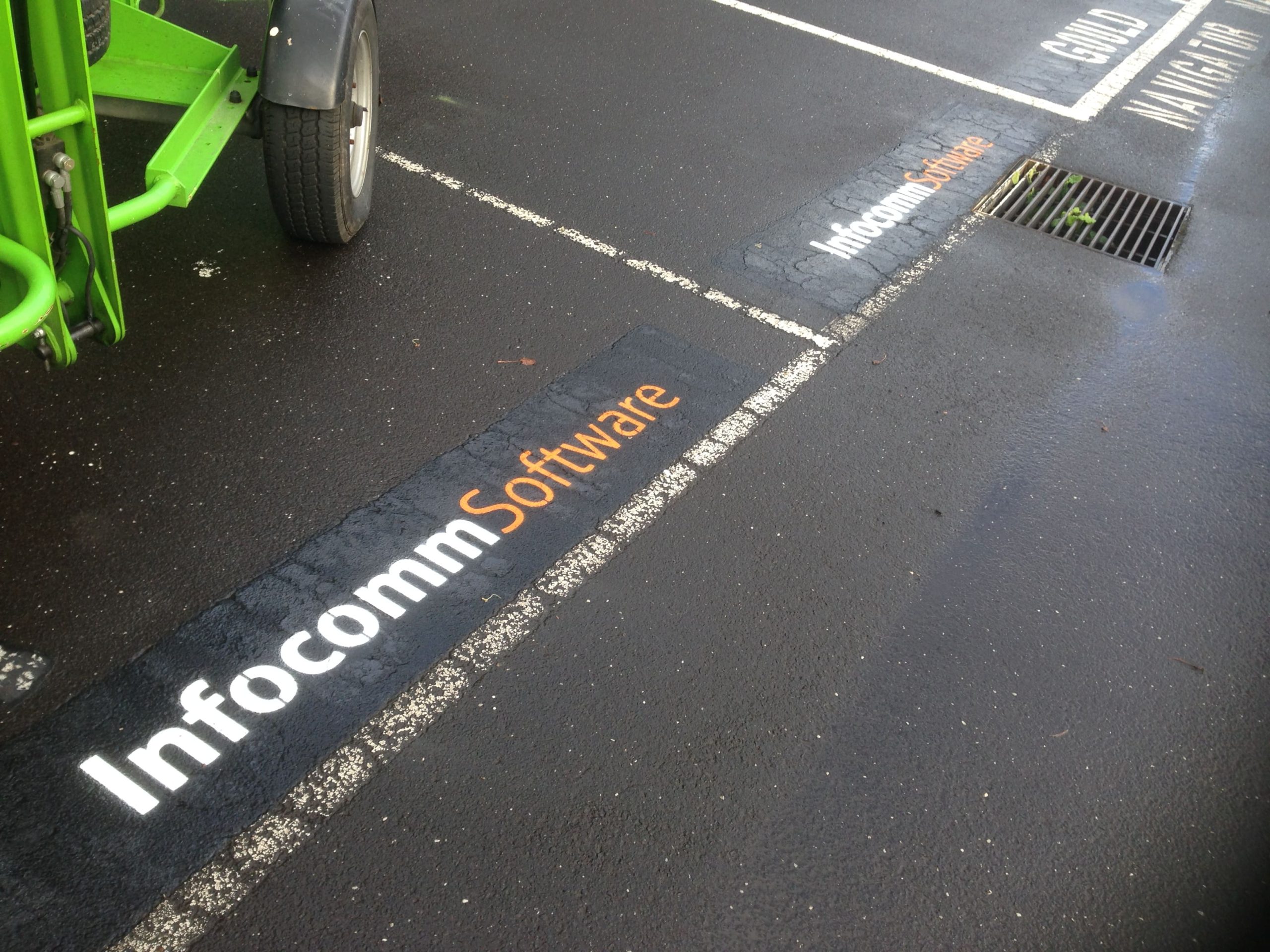 Infocomm outdoor carpark marking