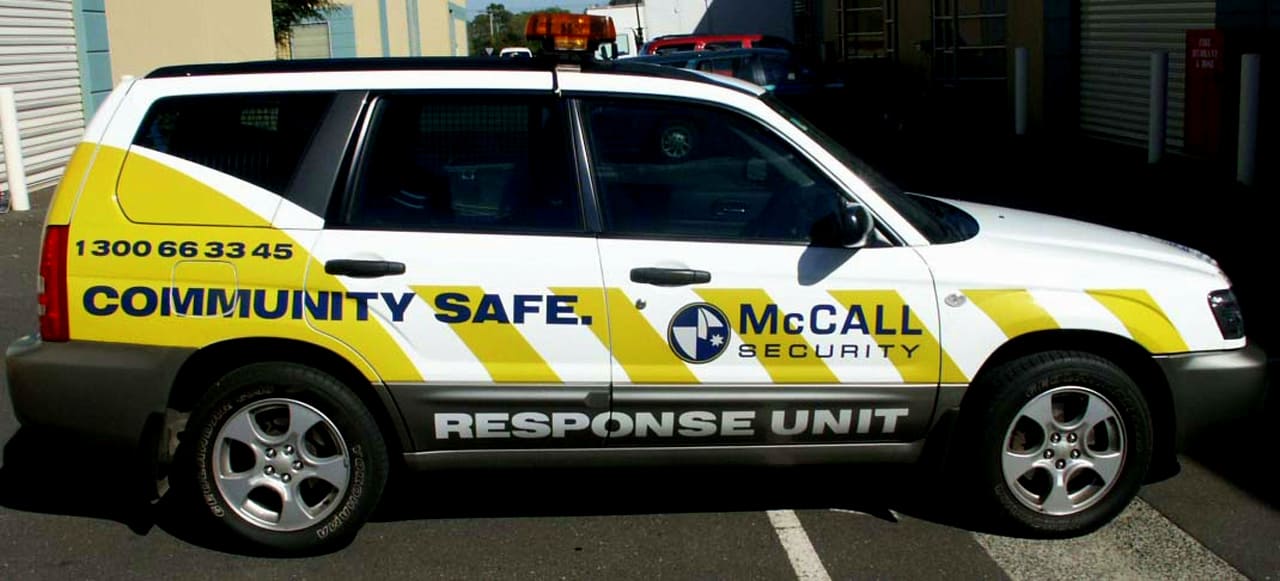 McCall Security vehicle signs