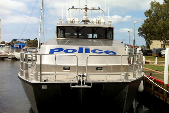 Police boat-Signage