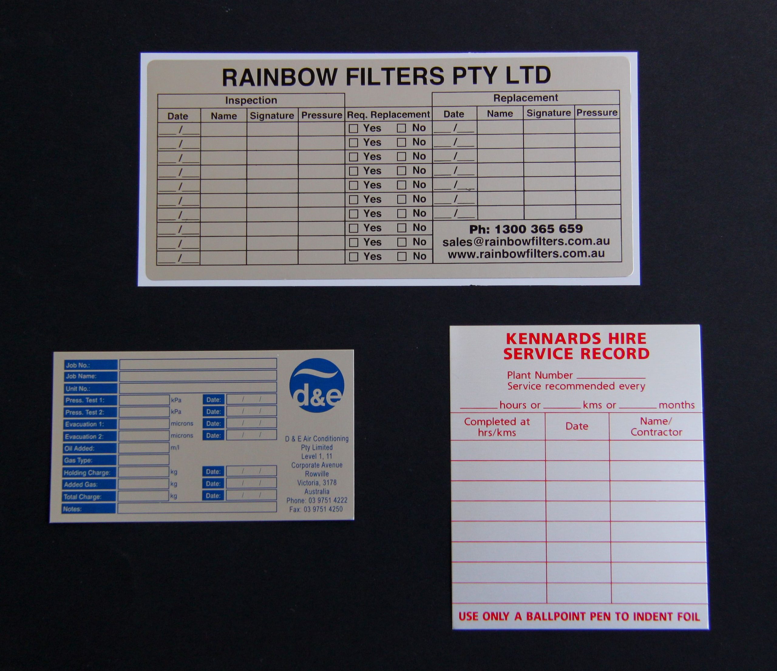 Screen printed aluminium foil labels