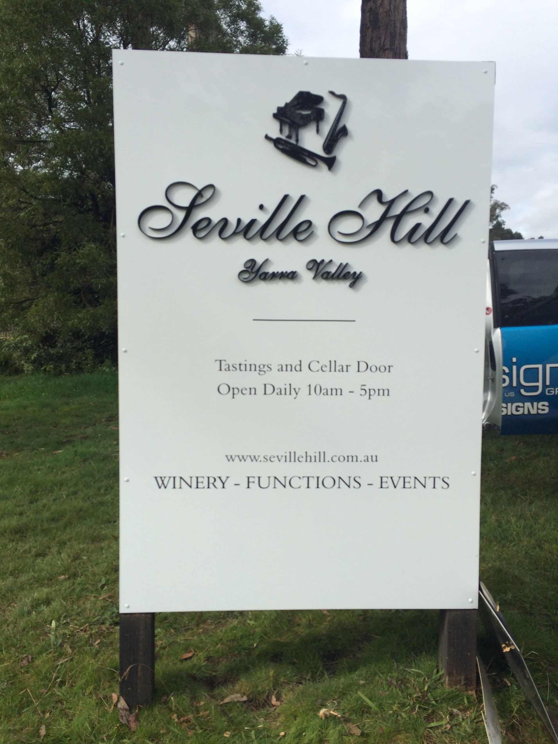 Seville Hill outdoor front sign