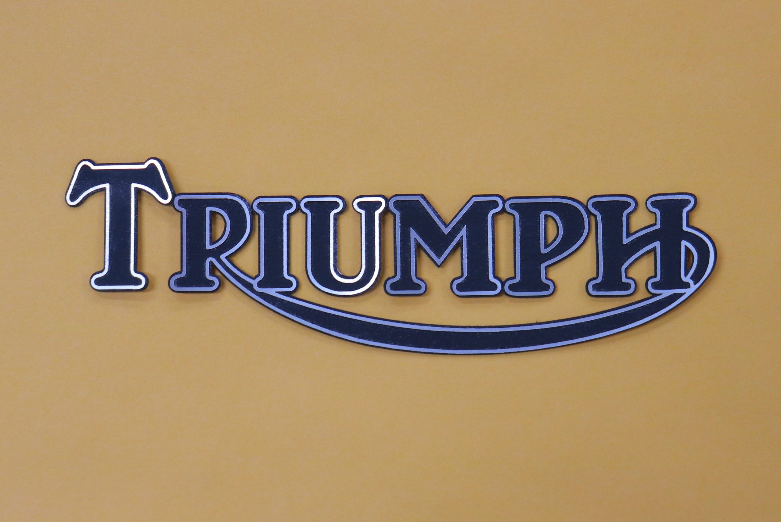 Triumph laser engrave and cut